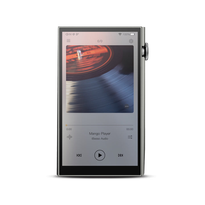 iBasso DX260 silver front over white background