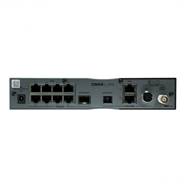 iFi Audio OMNI LAN Network Switch sitting rear center whitebox