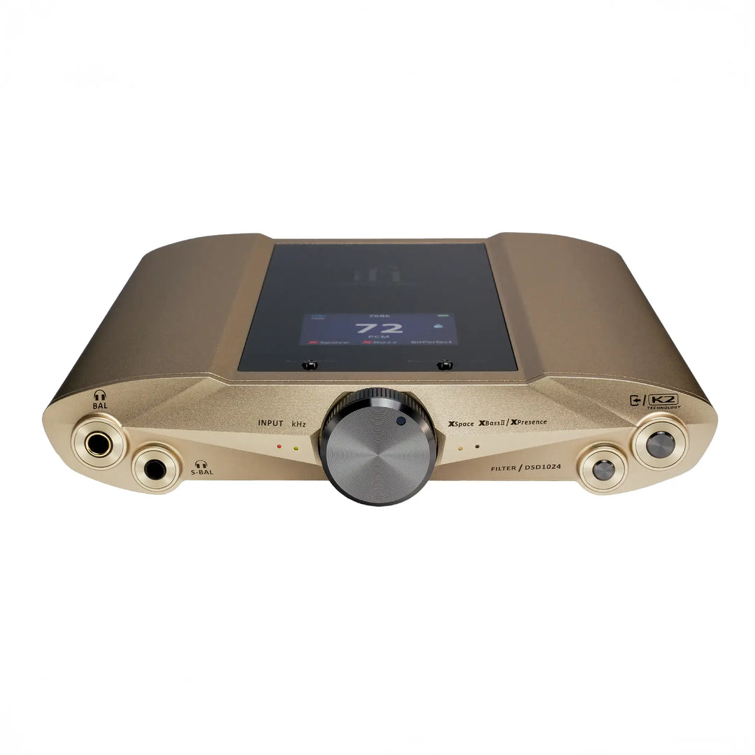 iFi Audio iDSD Valkyrie amp top front quarter whitebox