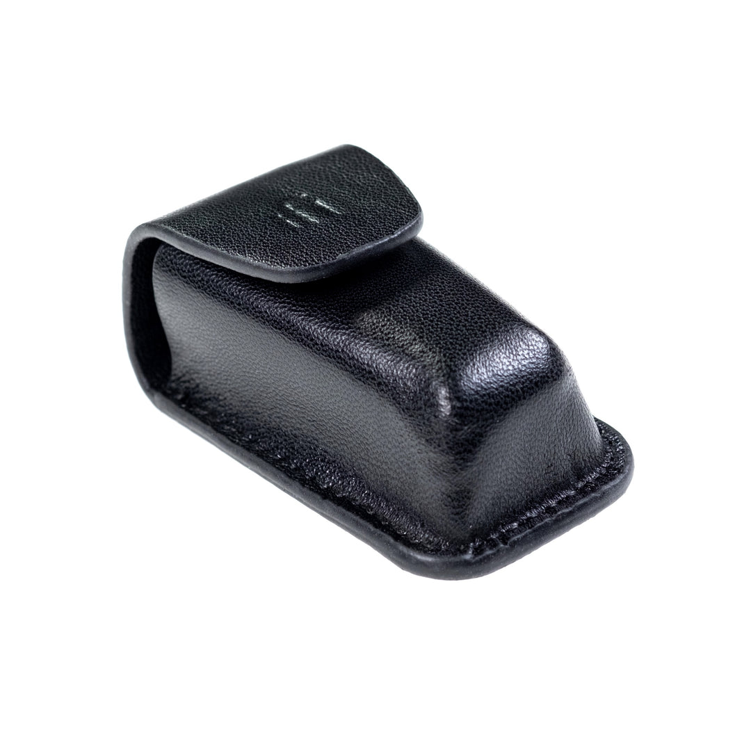 iFi GO bar leather case over white background