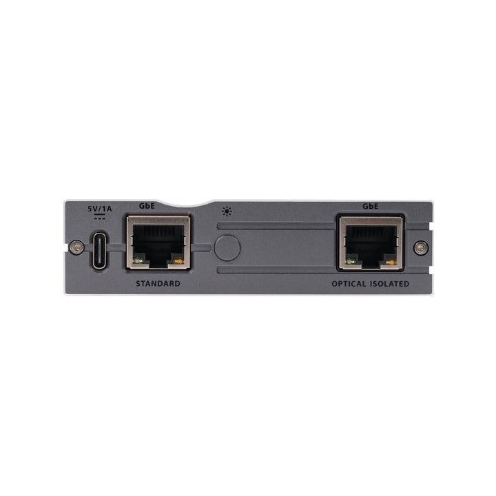 iFi LAN iPurifier Pro rear eye level over white background