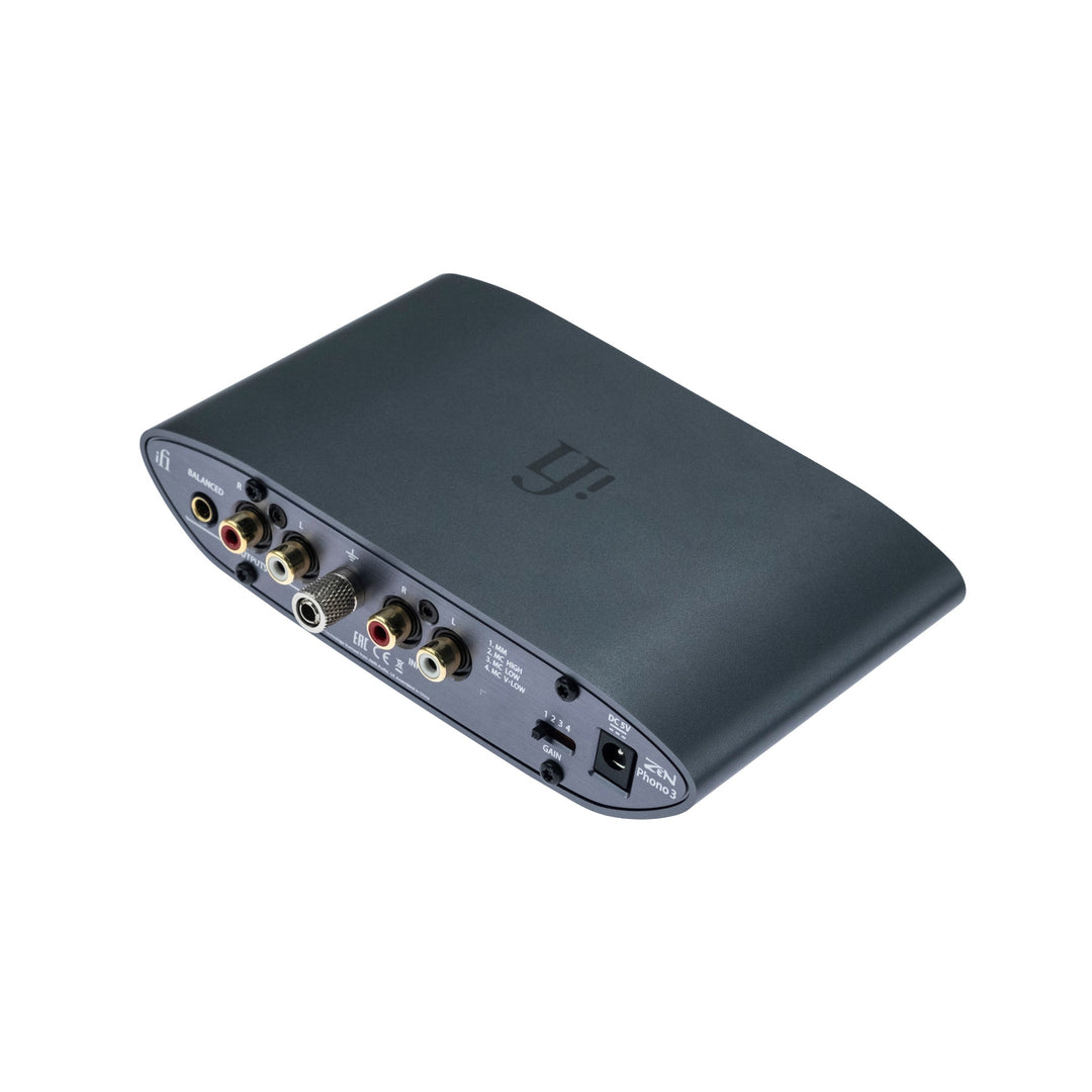 iFi ZEN Phono v3 top rear quarter over white background