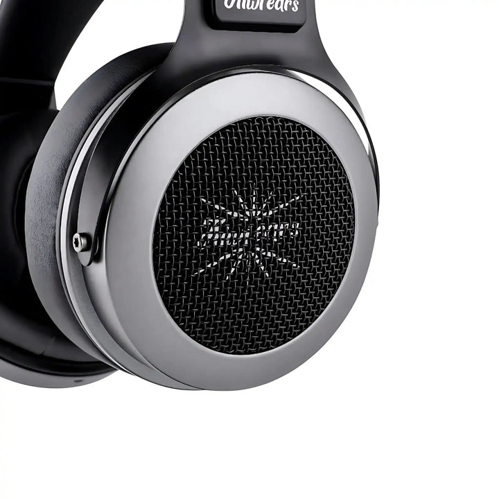 Kiwi Ears Altruva headphones closeup of ear cup whitebox