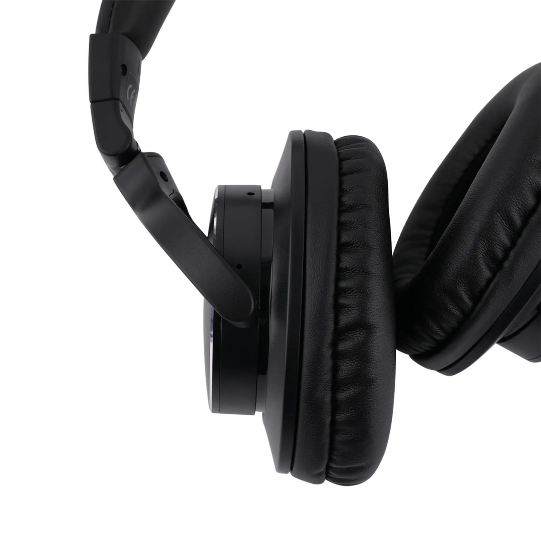 Kiwi Ears Division in black closeup of ear pad whitebox