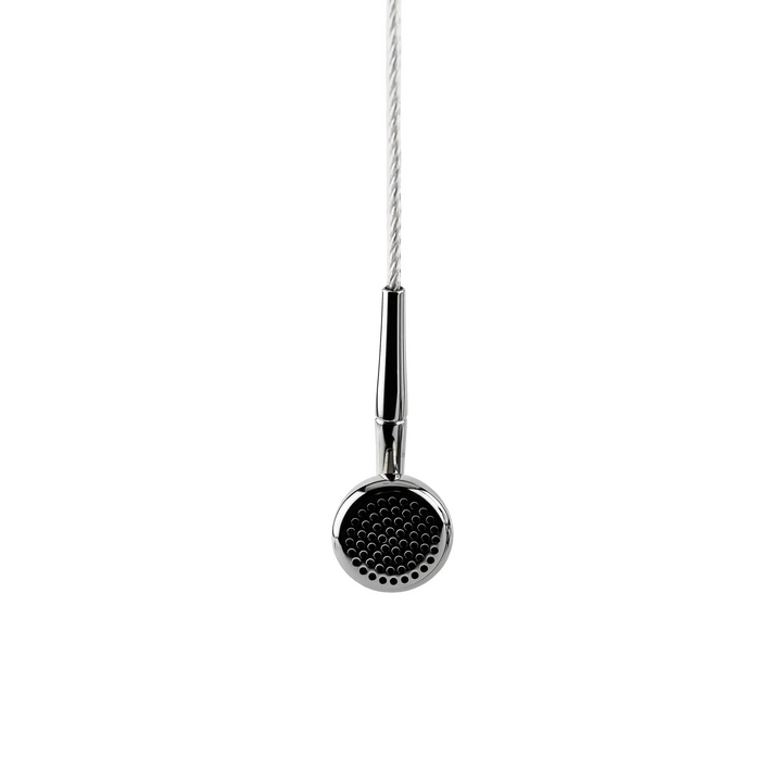 Moondrop Pavane earbud hanging from top front view whitebox
