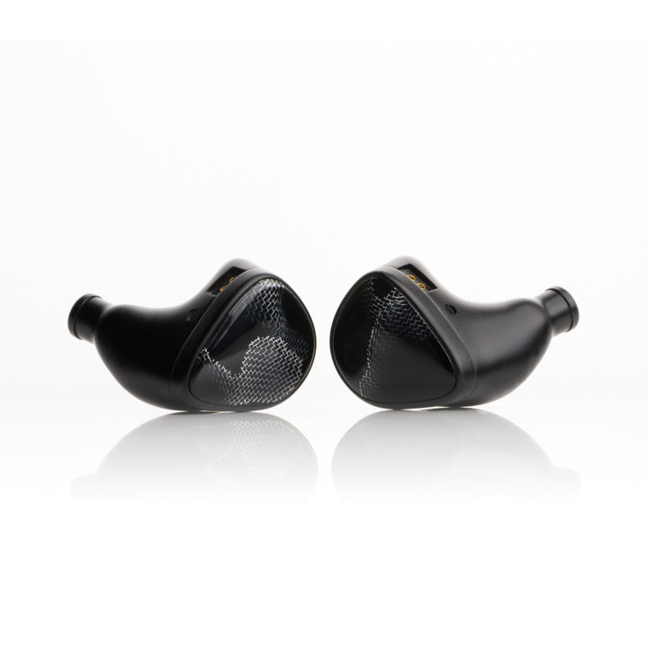 Noble Audio Onyx closeup front quarter over white background