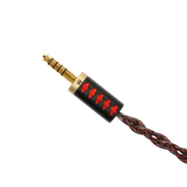 Noble Audio Shogun IEM cable termination closeup whitebox
