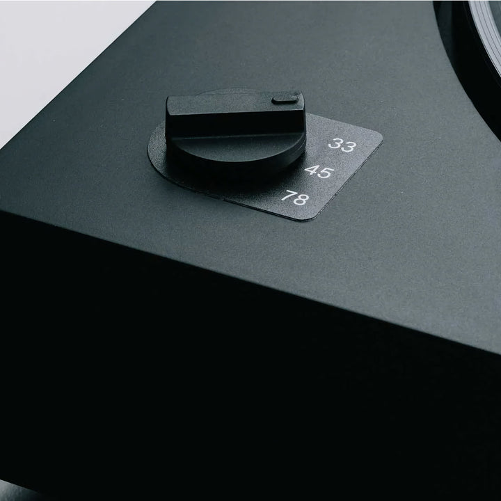 Pro-Ject A2 turntable closeup of speed selector switch