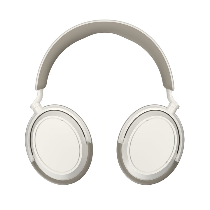 Sennheiser Accentum Plus white front with rotated earcups over white background