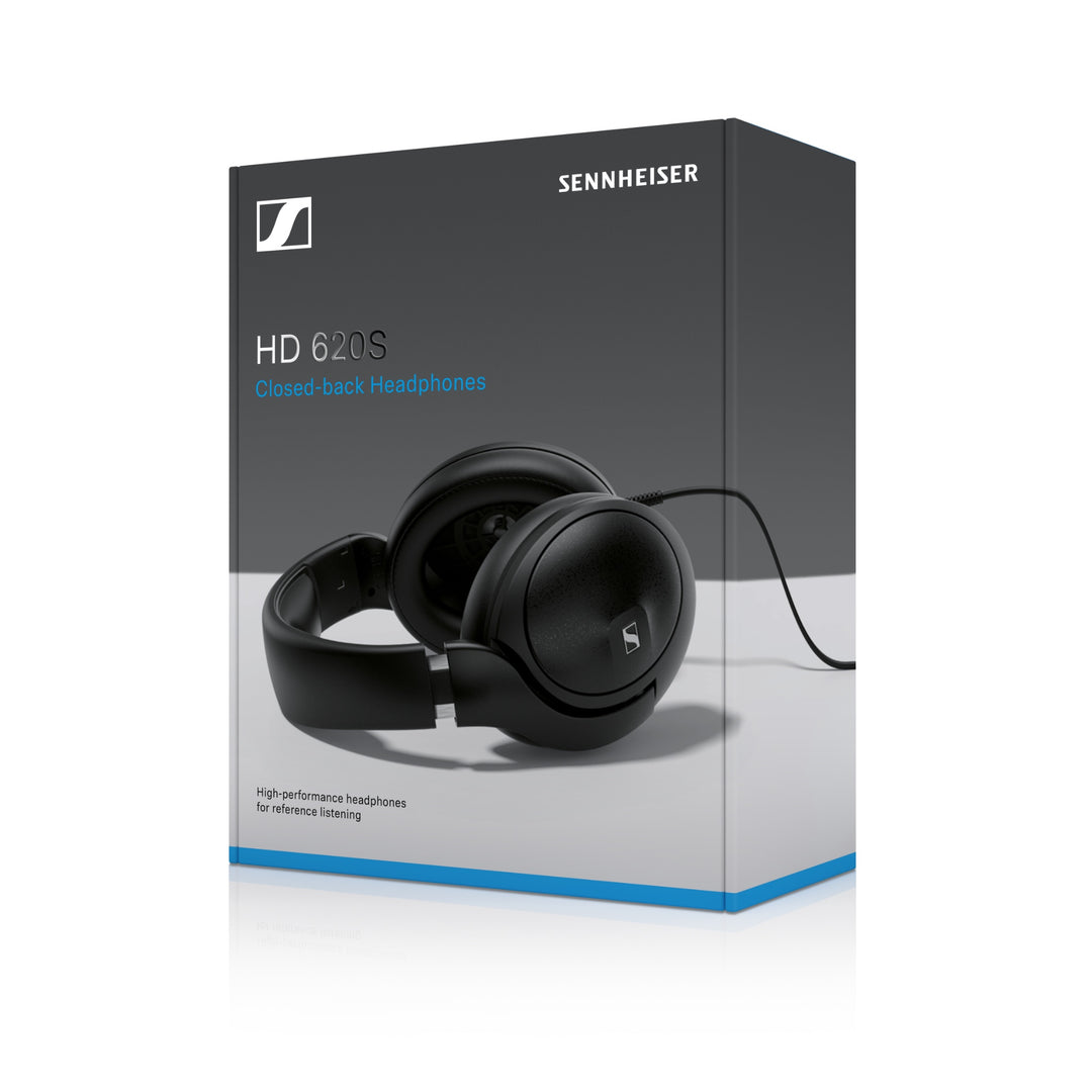 Sennheiser HD 620S retail box quarter over white background