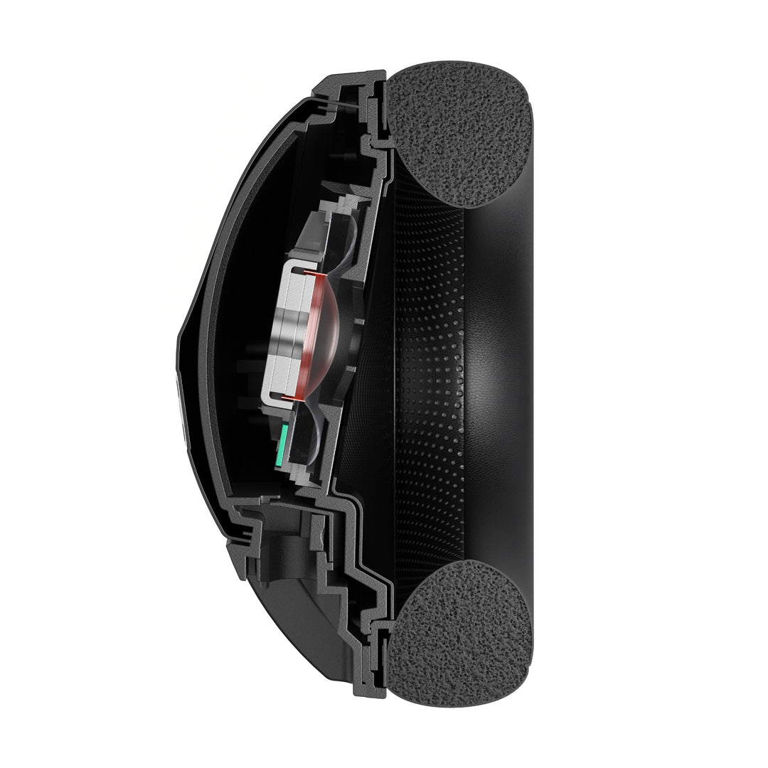 Sennheiser HD 620S closeup cross-section profile over white background