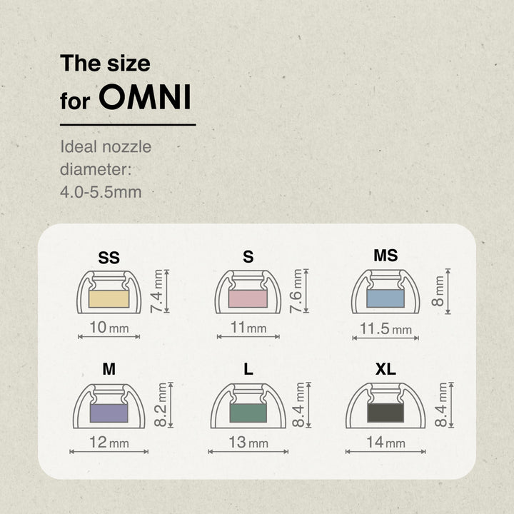SpinFit OMNI | Premium Universal Silicone Eartips-Bloom Audio