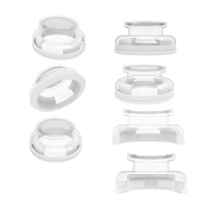SpinFit SuperFine adapter diagram over white background