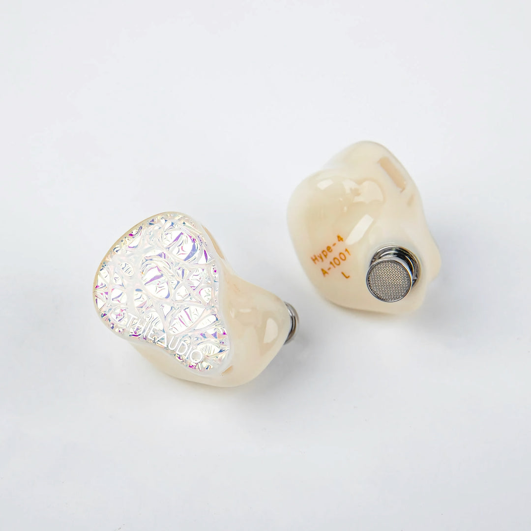 Thieaudio Hype 4 white front and rear over white background