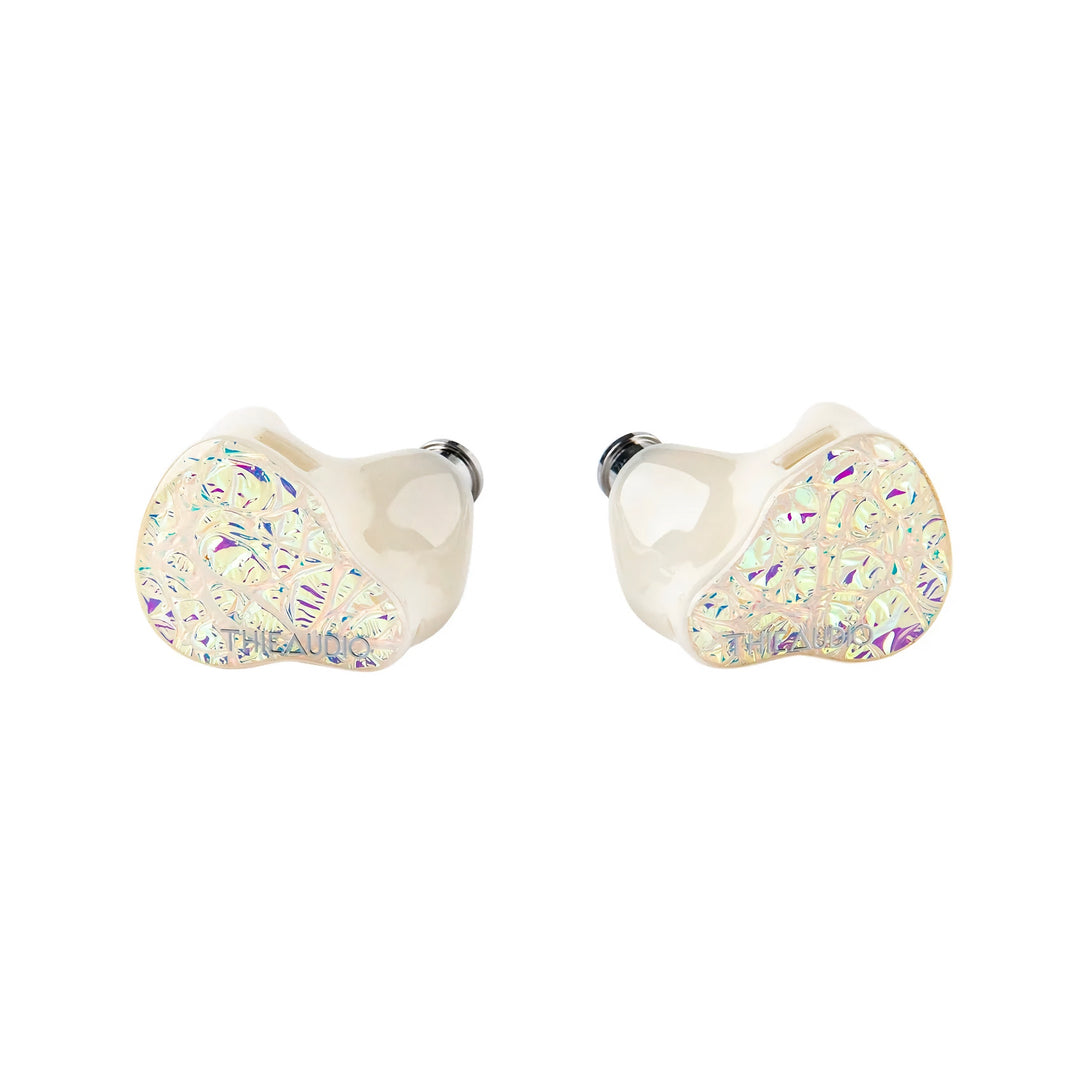 Thieaudio Hype 4 white front 3 quarter over white background