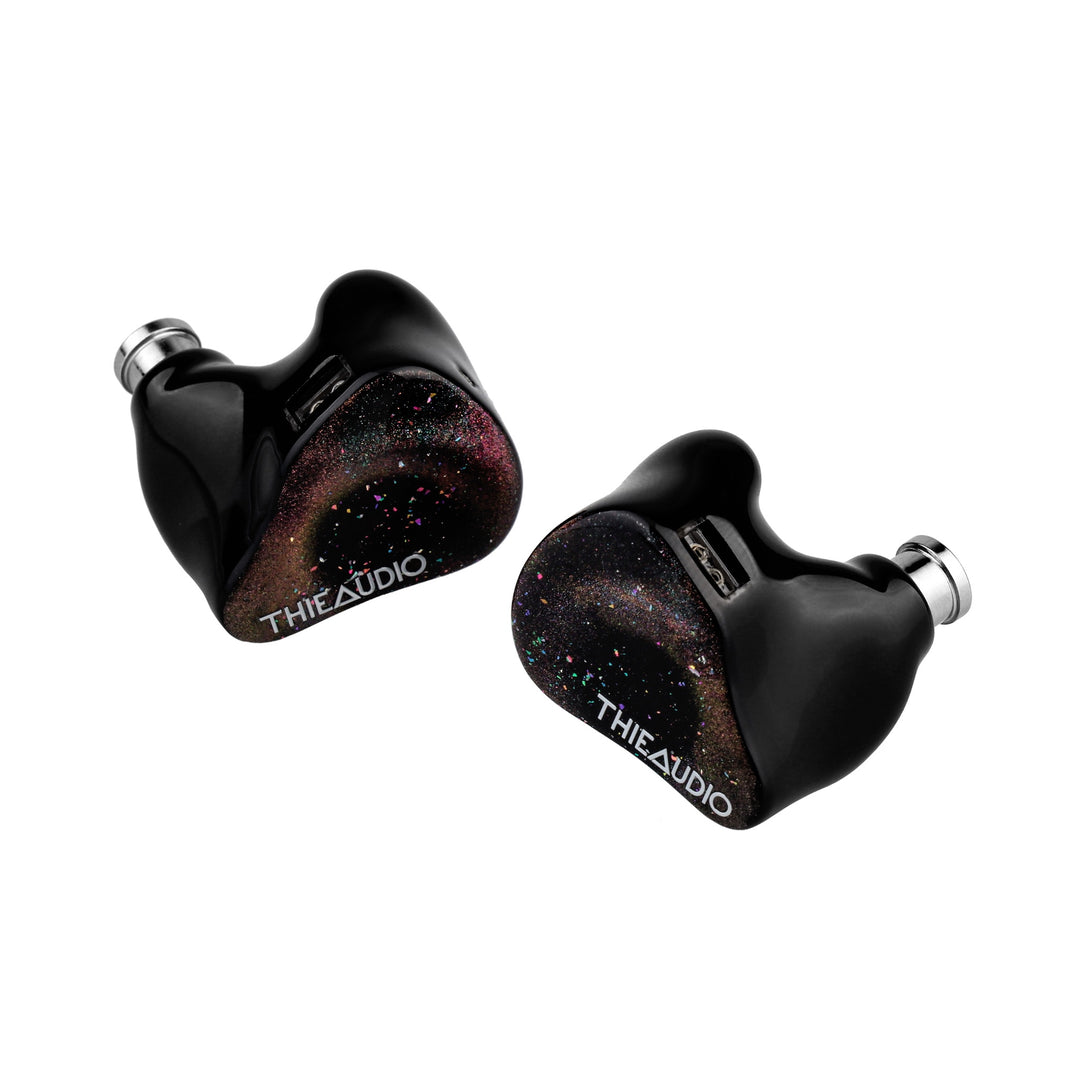 Thiaudio Prestige LTD top front 3 quarter highlighting 2-pin connectors over white background