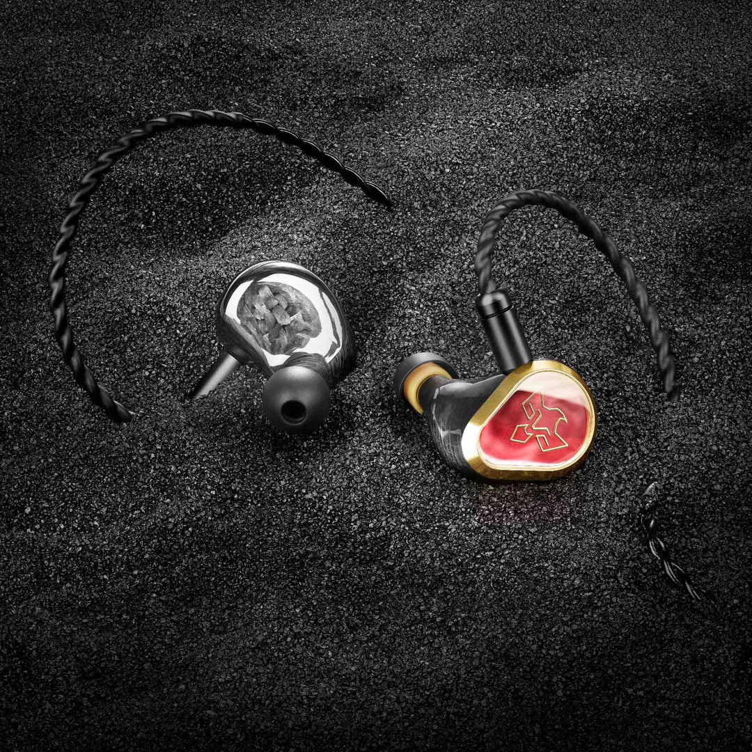 Vision Ears Phonix with attached cable in black sand