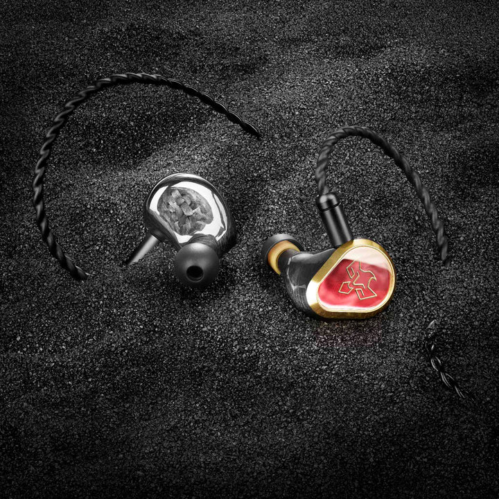 Vision Ears Phonix with attached cable in black sand