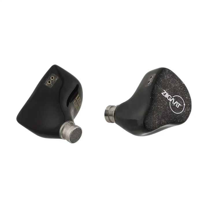 ZiiGaat Lush IEMs side and front view whitebox