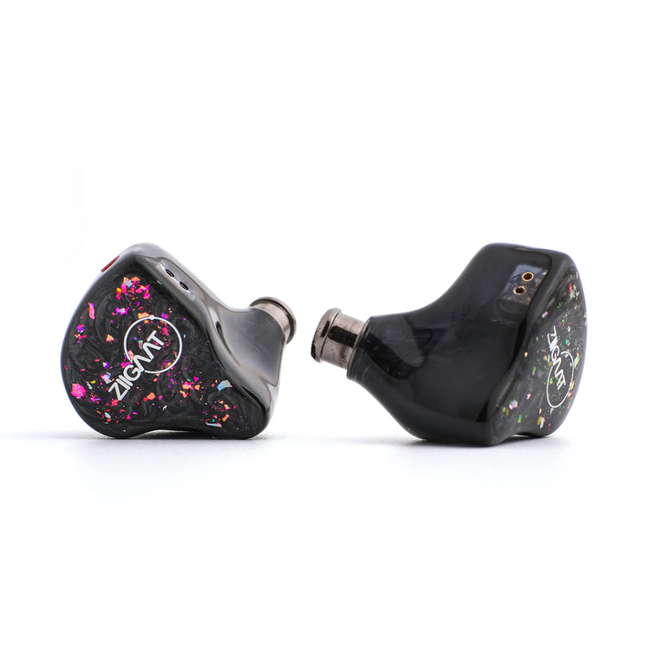 Ziigaat x Fresh Reviews Arete iems front and side view whitebox