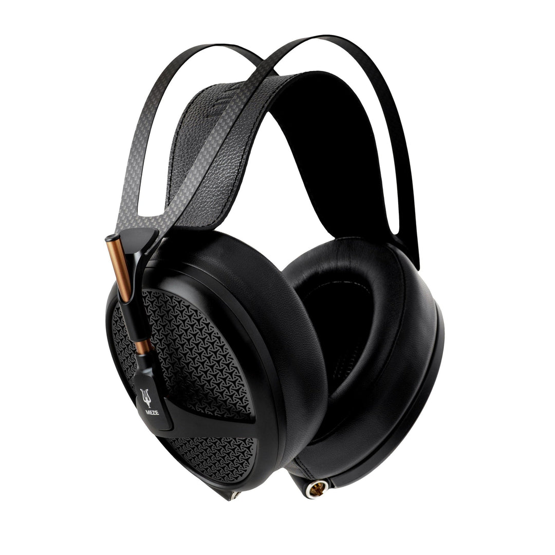 Meze Audio Empyrean jet black front left 3 quarter over white background | MEM-JBL