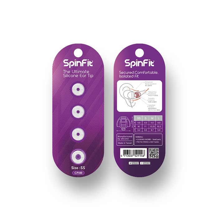 SpinFit CP100 | Premium Eartips (2 Pairs)-Bloom Audio