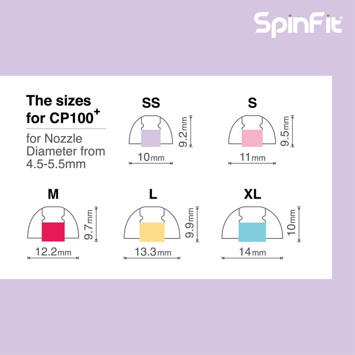 SpinFit CP100+ | Premium Eartips (2 Pairs)-Bloom Audio