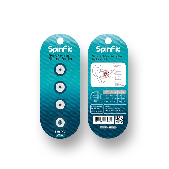 SpinFit CP100 | Premium Eartips (2 Pairs)-Bloom Audio