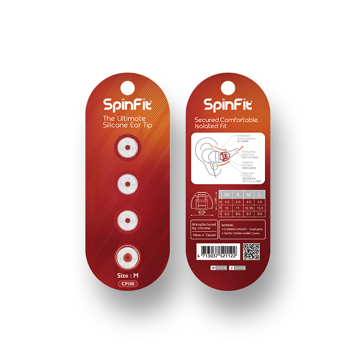 SpinFit CP100 | Premium Eartips (2 Pairs)-Bloom Audio