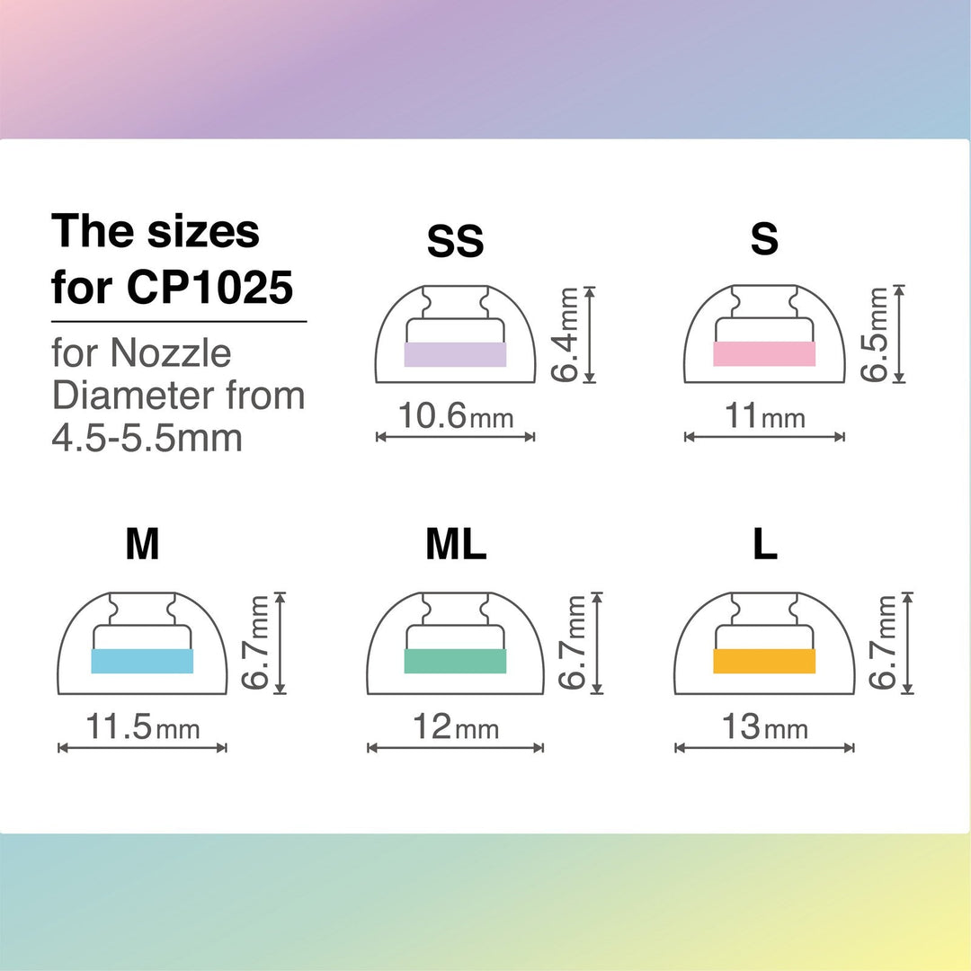 SpinFit CP1025 | Premium Eartips for TWS/AirPods-Bloom Audio