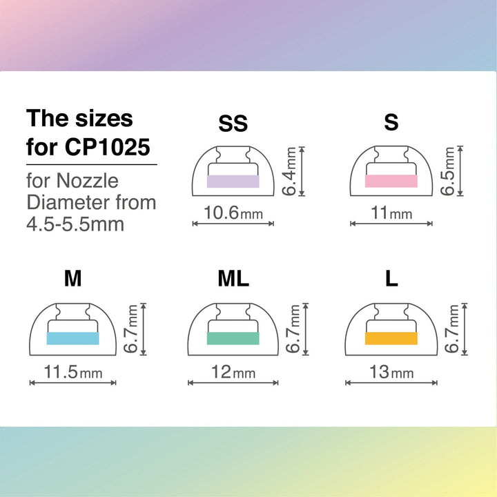SpinFit CP1025 | Premium Eartips for TWS/AirPods-Bloom Audio