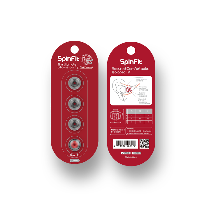 SpinFit CP800 | Premium Eartips (2 Pairs)-Bloom Audio