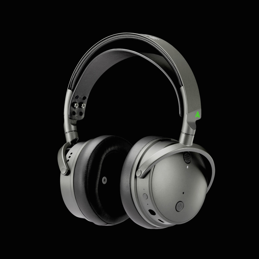 Audeze Maxwell headset over black background