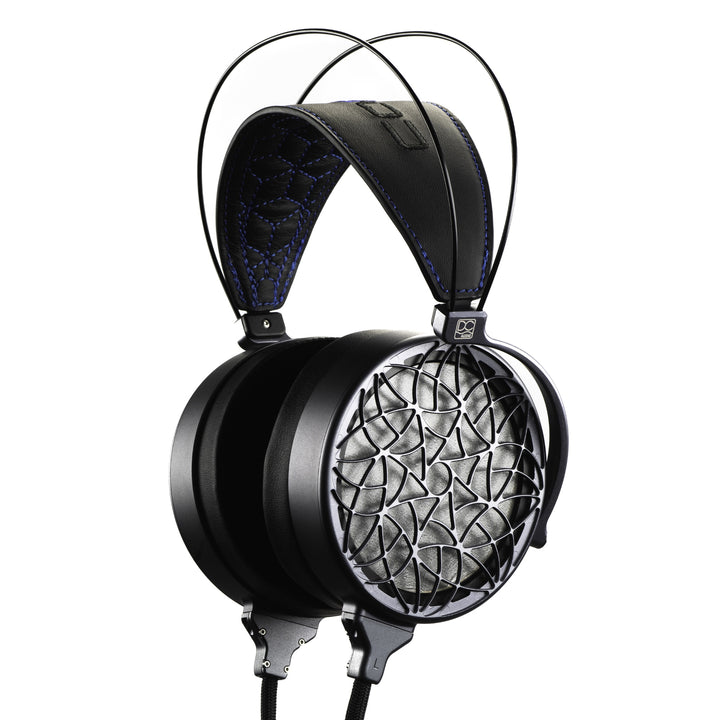 Dan Clark Audio Corina headphone front quarter over white background
