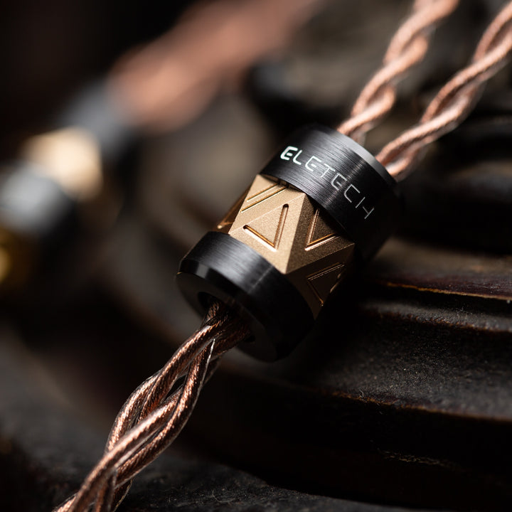 Eletech Azrael copper cable y-split closeup