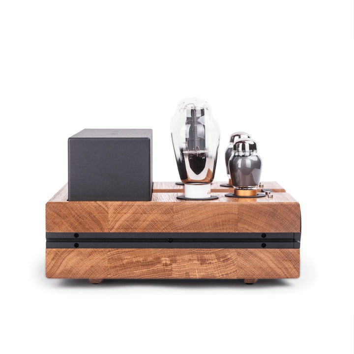 Feliks Audio Envy oak side over white background