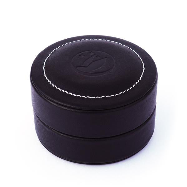 FiR Audio genuine leather case over white background