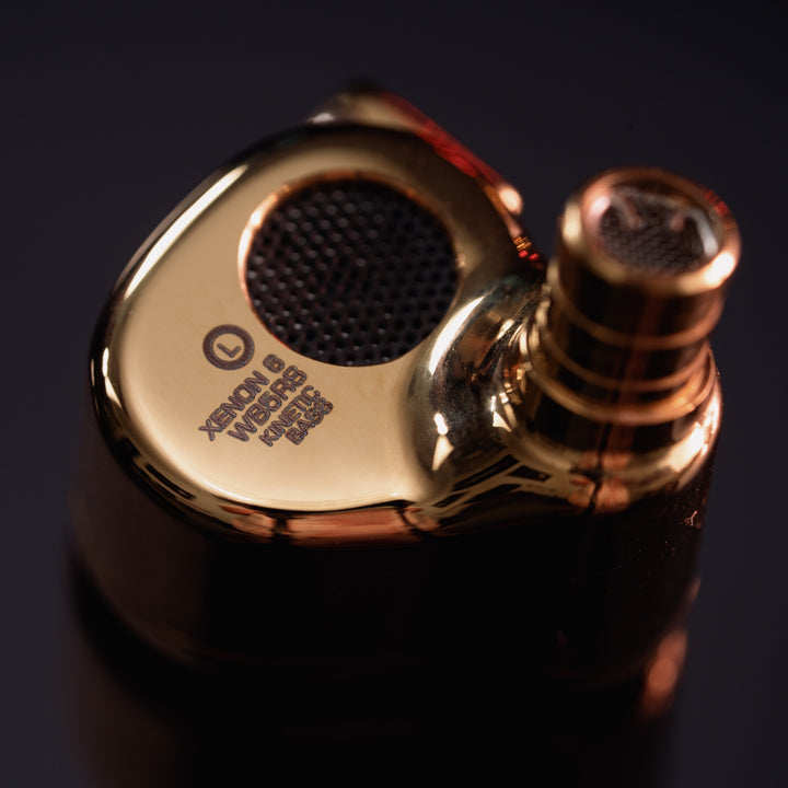 FiR Audio Xenon 6 rear closeup highlighting steel shell