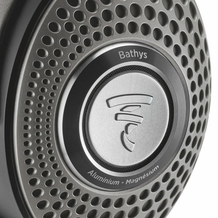 Focal Bathys ear cup closeup over white background