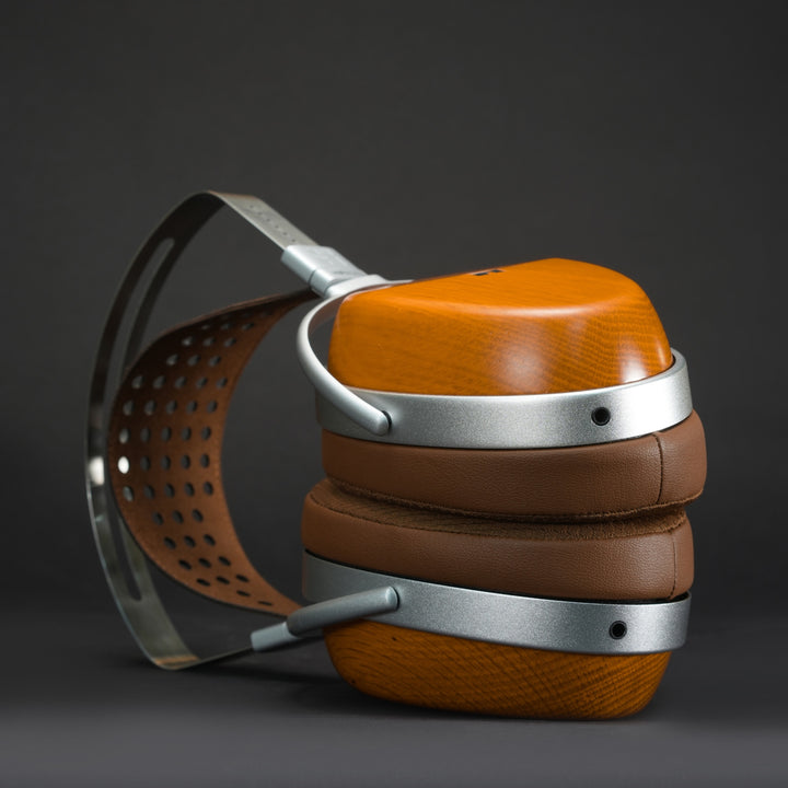 HiFiMAN Audivina bottom quarter over black background