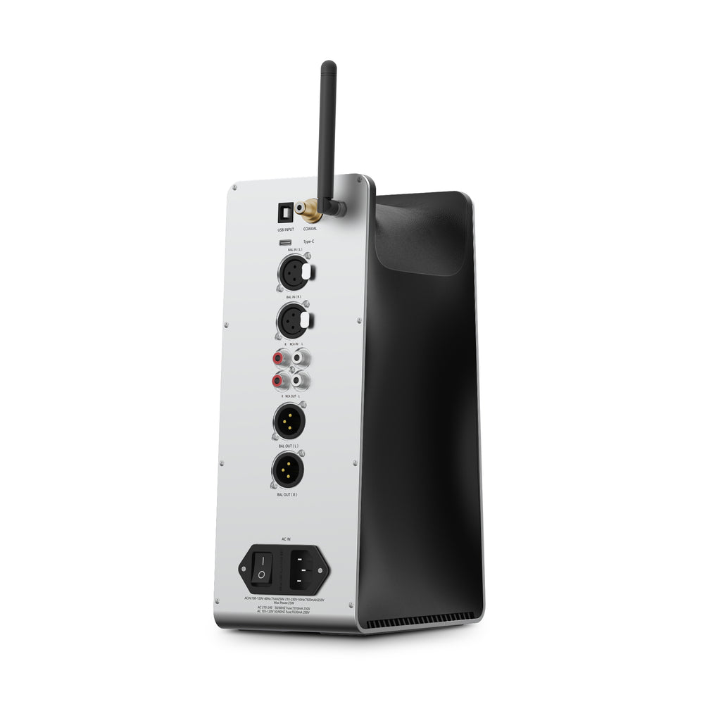 HiFiMAN EF600 rear left quarter over white background