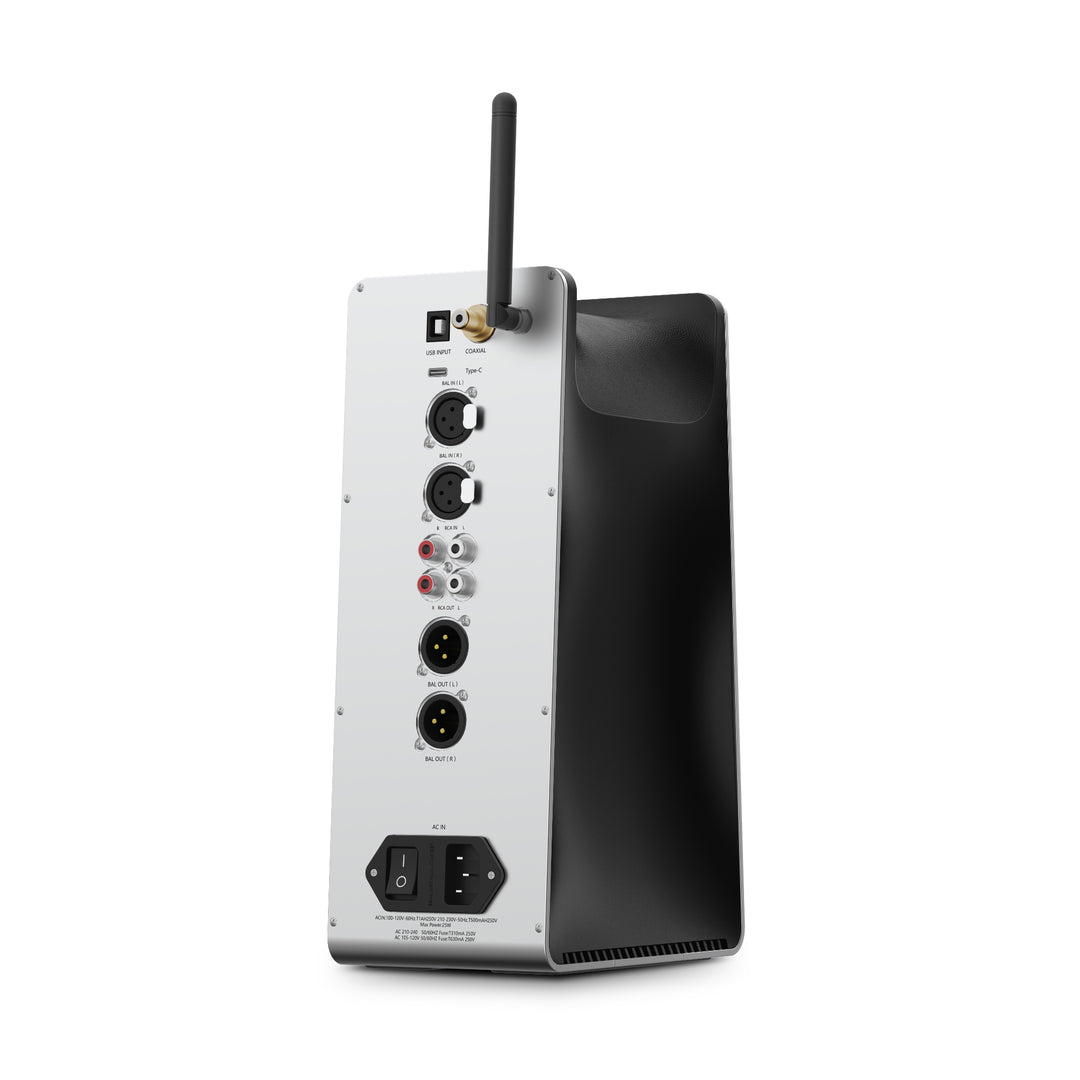 HiFiMAN EF600 rear left quarter over white background
