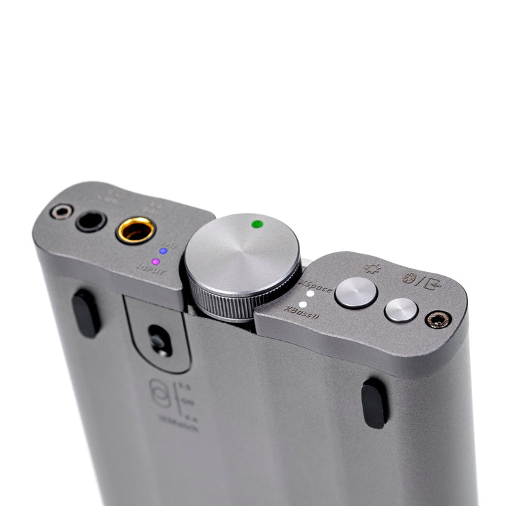 iFi xDSD Gryphon front bottom quarter over white background