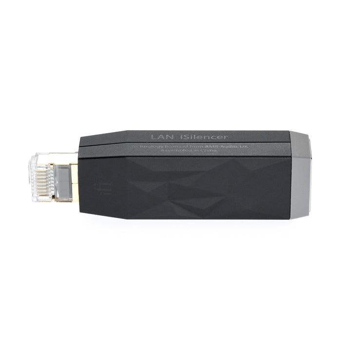 iFi LAN Silencer right profile over white background