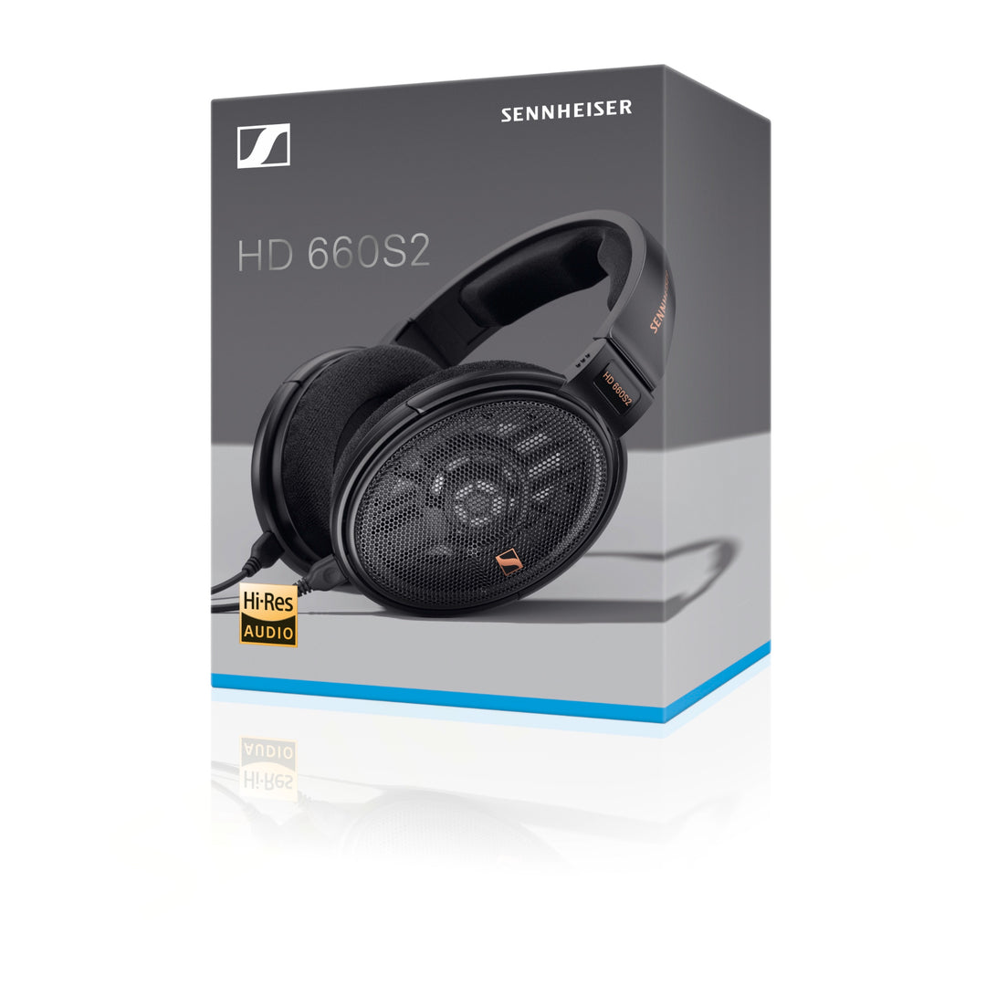 Sennheiser HD 660S2 product packaging over white background