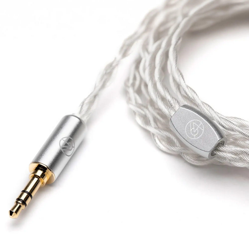 64 Audio Premium Cable pearl connector closeup whitebox