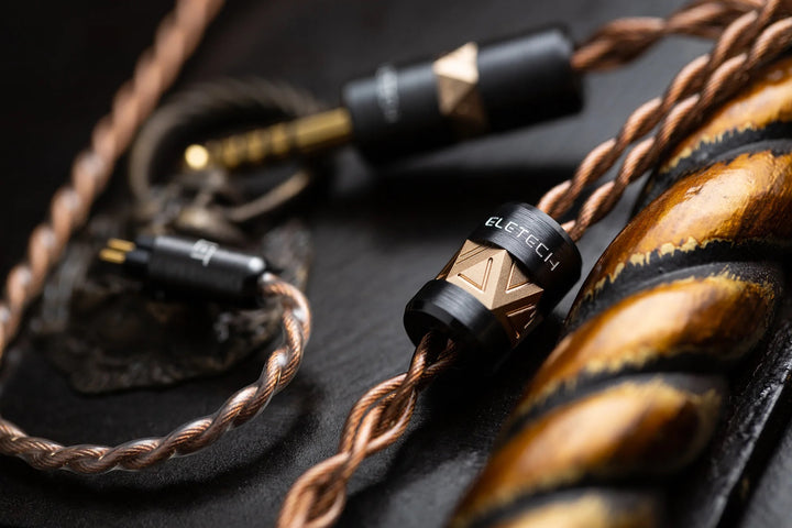 Eletech Raphael | Copper/Gold Upgrade Cable for IEMs-Bloom Audio