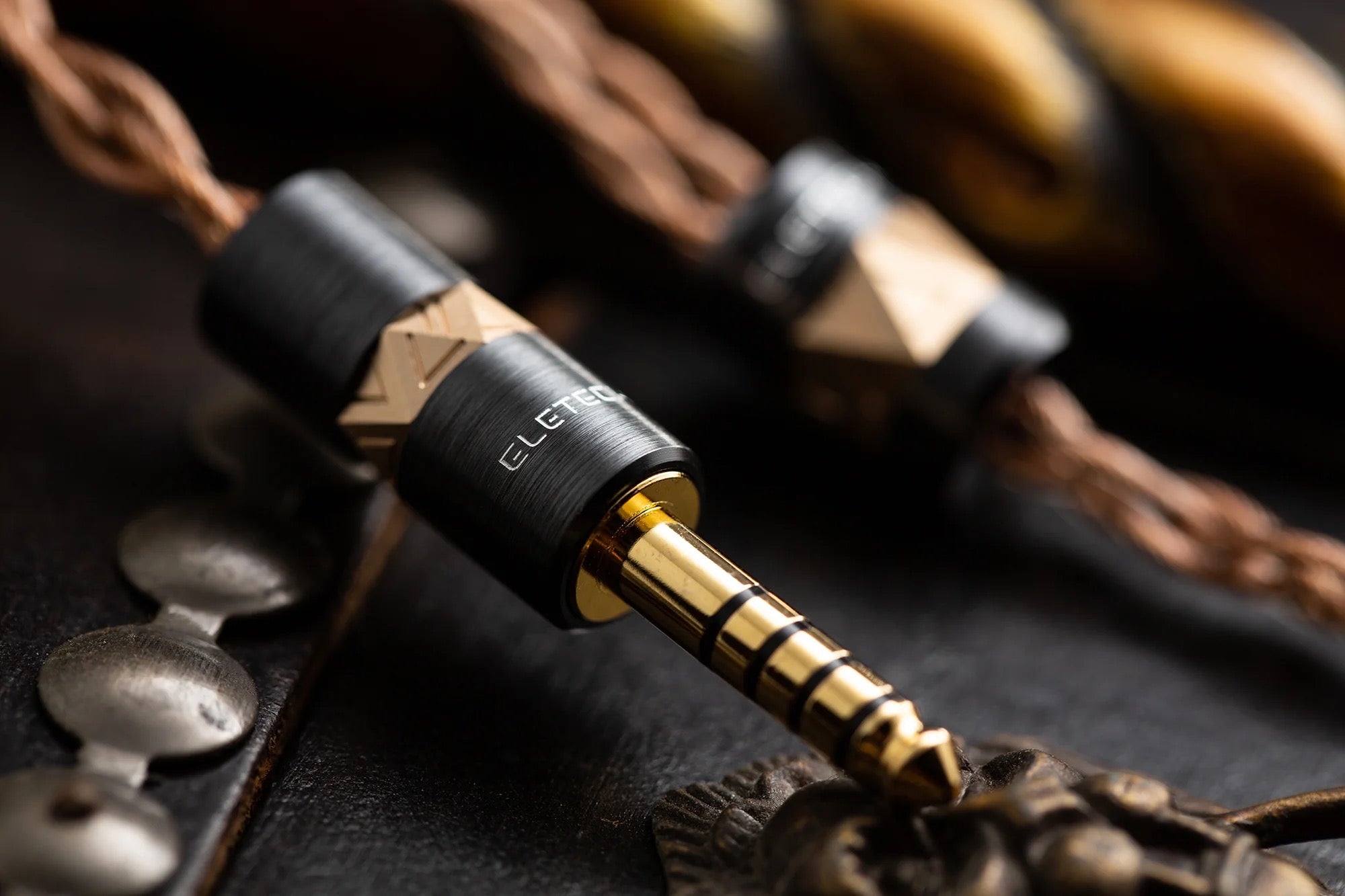 Eletech Raphael Copper/Gold Upgrade Cable for IEMs | Bloom Audio