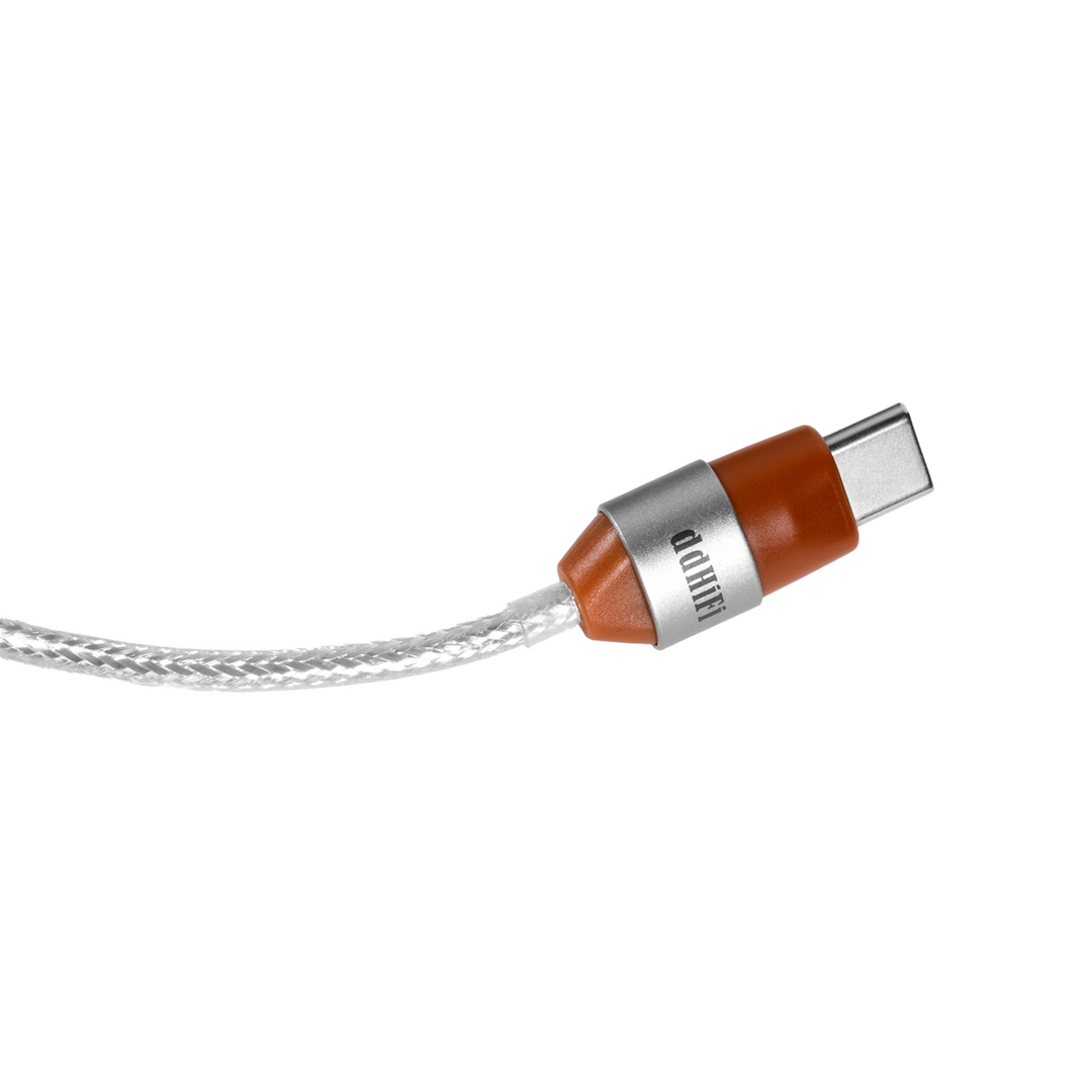 ddHiFi GS35 decoding cable  USB-C plug closeup whitebox