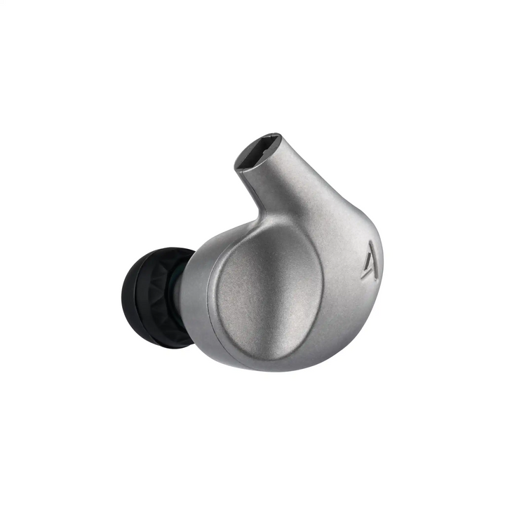 Astell&Kern LUNA IEM with baroque ear tip on front left 3 quarter angle whitebox